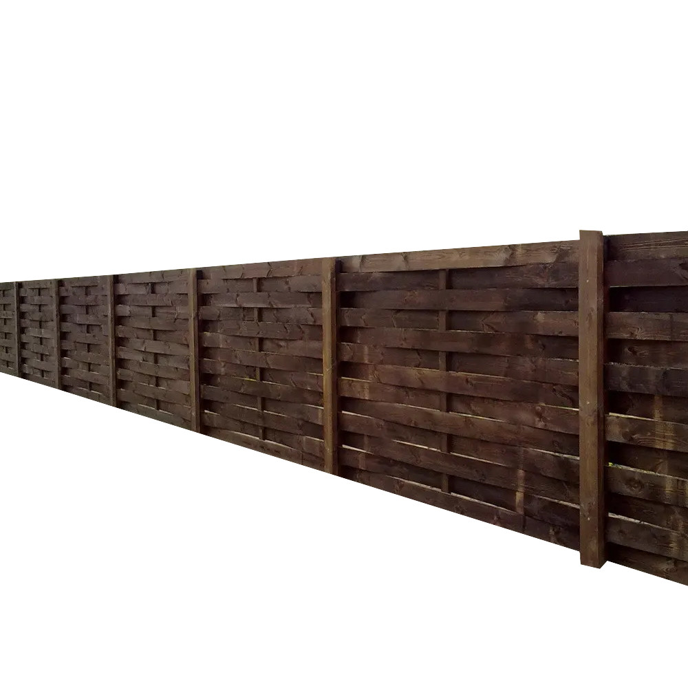 Горизонтальний плетений дерев'яний паркан LNK - фото 1 - id-p675002956