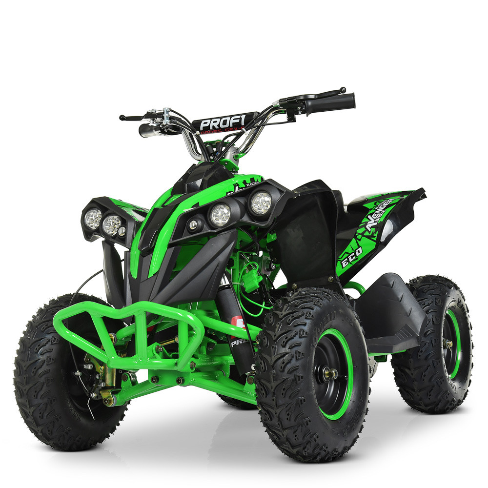 Електроквадроцикл для підлітка (мотор 1000Q, 4акуму) Profi HB-EATV1000Q-5ST V2 Зелений | Квадроцикл