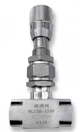 Кран нержавіючий мікрорегулюючий з лімбом над тонкою регулювання DN8 (1/4 дюйма прямий) AISI304