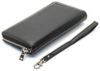 Чорний чоловічий гаманець-клатч на блискавці з натуральної шкіри Marco Coverna MC-802-1, фото 5