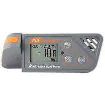 Логер температури (USB, 2 канали, з виносним зондом) AZ-88161, фото 2