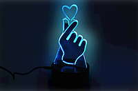 3D світильник нічник з пультом Creative Hand