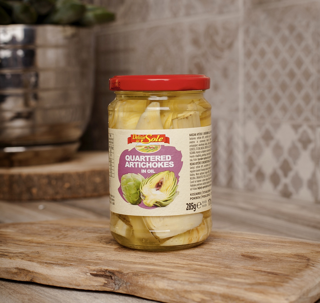Артишоки 🥬 консервовані "Delizie dal Sole" 285 гр. Італія