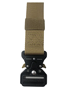 Тактичний ремінь ЗСУ із металевою пряжкою кобра для повсякденного носіння, оливковий, GP5
