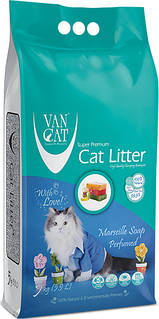 Наповнювач для котячого туалету Van Cat Super  Marseille Soap Бентонітовий грудкувалььний 5 кг