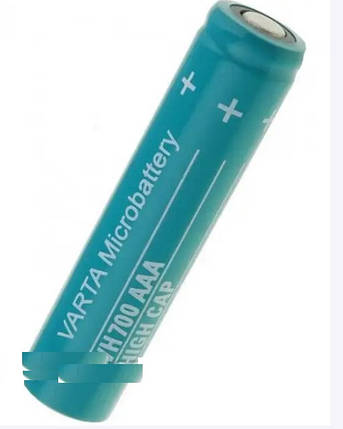 Аккумулятор промисловий Varta VH700AAA, 55171, 730mAh, 2.1A, Ni-MH AAA, flat top, фото 2