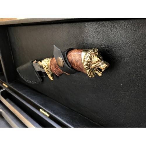 Набор шампуров в кейсе Люкс с ножом Лев Nb Art 7 предметов 47330091 - фото 4 - id-p1648474449