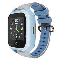 Детские GPS часы с видеозвонком и прослушкой MYOX MX-55BW (4G) водонепроницаемые голубые