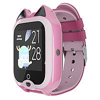Детские GPS часы с видеозвонком и прослушкой MYOX MX-58GW (4G) водонепроницаемые розовые