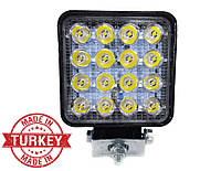 Світлодіодна LED фара 48W 16діодів дальнє світло (Туреччина)