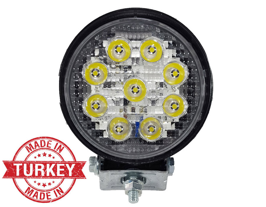 Світлодіодна LED фара 27W 9діодів дальнє світло (Туреччина)