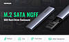 Корпус кишеня для жорстких дисків UGREEN M.2 SATA NGFF SSD Enclosure B-Key 5 Гбіт/с A to Cable 50 cm (CM400), фото 8