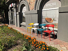 Пластиковий обідній стілець Concepto Lucky сірий графіт, фото 3