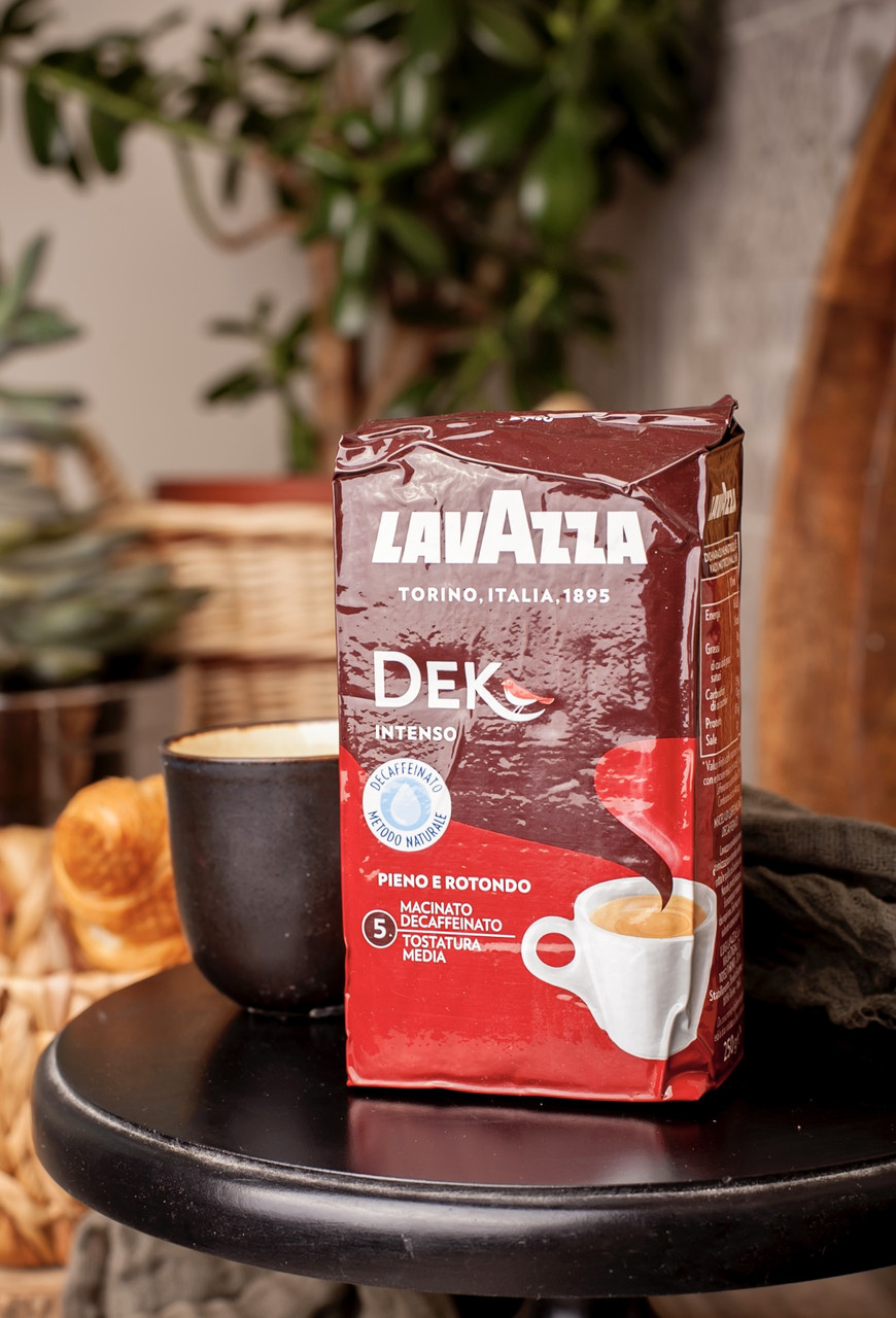 Кава ☕️ мелена "Lavazza Dek Intenso" 250 гр. Італія