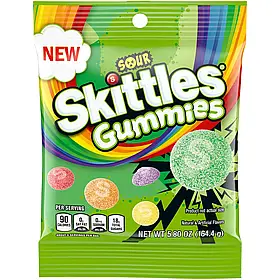 Шлейкі Skittles Gummies Sour 164.4g