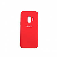 Силиконовый чехол для Samsung Galaxy S9 Красный микрофибра soft touch