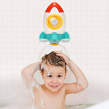 Іграшка для купання "Водяна ракета" (кругообіг води, 2 космонавти в ілюмінаторі, в коробці) 601 Y