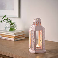 ENRUM Ліхтар для свічки ,рожевыи,22 см