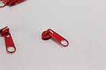 Бігунок металевий червоні для рулонної блискавки No БМ-306, фото 3