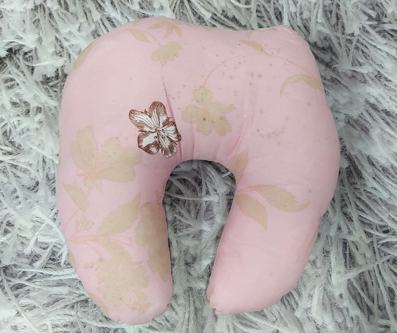 Подушка підголовник розмір 35х35 см наповнювач силікон тканина бязь голд Брак Х-5500, фото 1