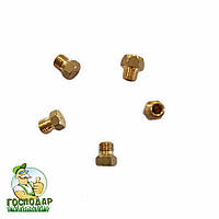 Форсунки оригінальні на природний газ до плити Брест 1457, жиклери М-6 на природний газ велика різьба 1 мм