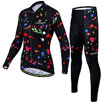 Вело костюм женский Siilenyond SW-CT-05702 Graffiti 3XL яркий велокомплект одежды (K/OPT1_8267-37610)