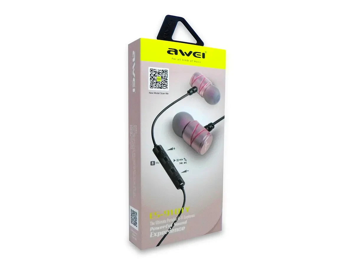Навушники вакуумні з мікрофоном AWEI ES-910TY 120шт 7649