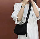 Сумка крос боді жіноча чорна, фото 3