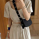 Сумка крос боді жіноча чорна, фото 7