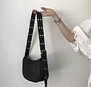 Сумка крос боді жіноча чорна, фото 2
