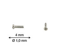Винт для носоупоров в металлической оправе D=1,0 мм L=4 мм, упаковка 40шт