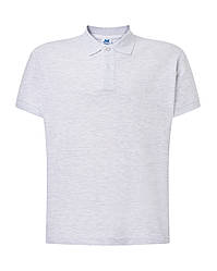 Чоловіча футболка-поло JHK POLO REGULAR MAN колір світло-сірий меланж (AS)