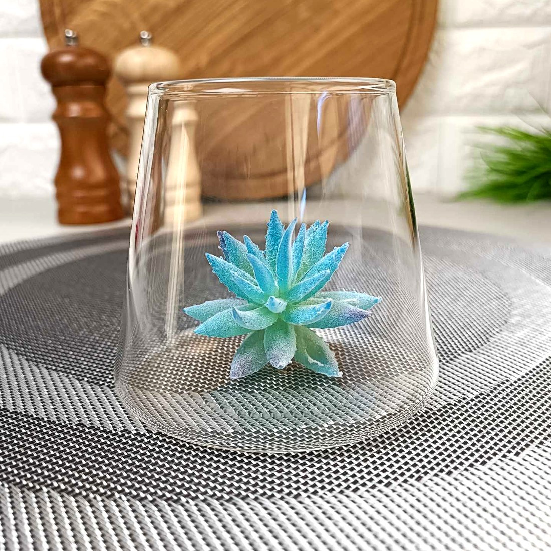 Широкий коктейльний стакан з боросилікатного скла 350 мл