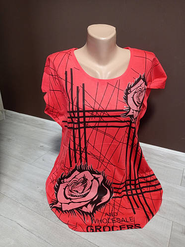 Купить Женская туника БАТАЛ Турция Дача Стильная Роза 50-60 размеры ...