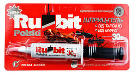 Шприц-гель від тарганів та мурах Rubit Польський 30 г.