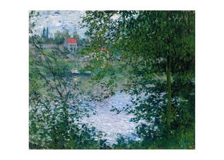 Открытка Claude Monet - A View Through the Trees of La Grande Jatte Island