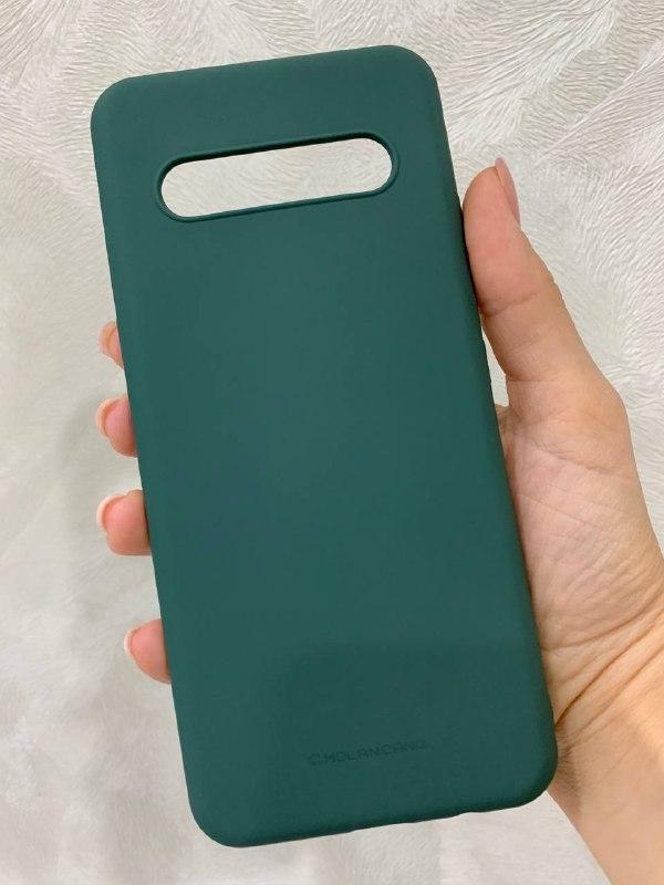 Матовий силіконовий чохол бампер для LG V60 зелений тонкий софт тач