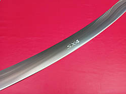 Накладка на задній бампер із загином Suzuki SX4 2013-2022