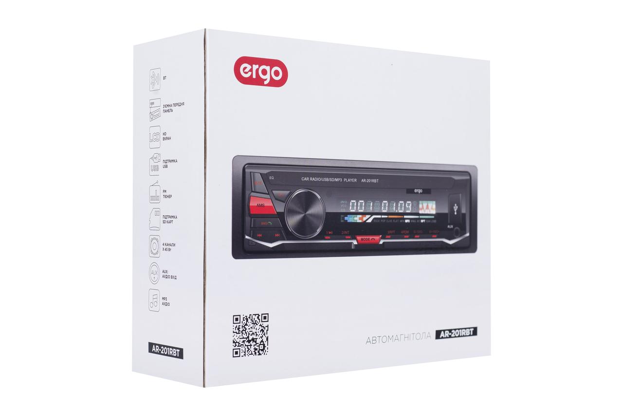 Авторесивер CD/MP3 ERGO AR-201RBT Форматы: MP3, WMA Мощность: 4 x 45 Вт Наличие USB, Bluetooth FM тюнер - фото 7 - id-p1648579257