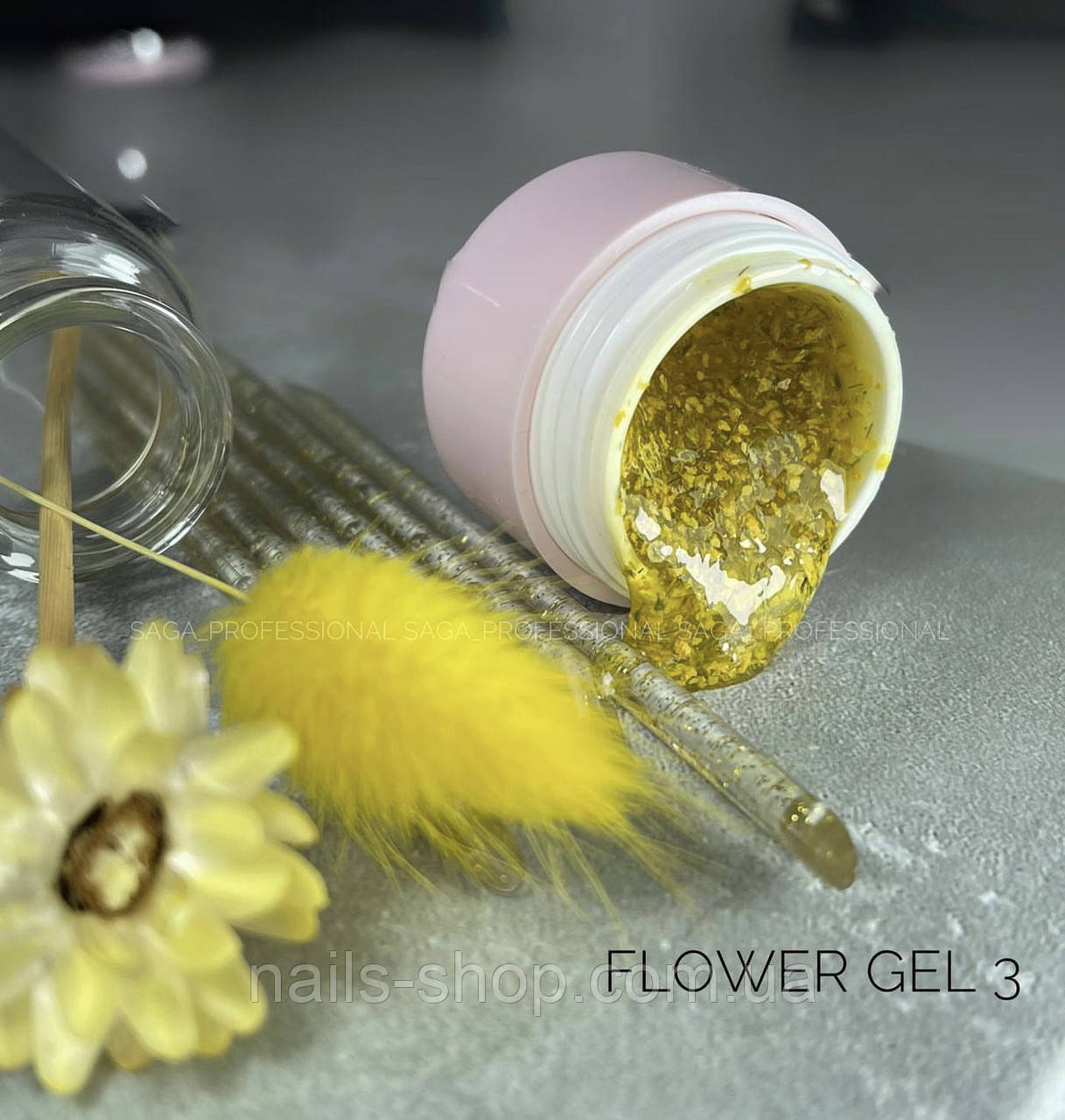 Гель с сухоцветами Saga №3, фото 1