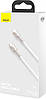 Кабель зарядный Lightning Baseus Cafule Metal Type-C to Lightning PD 20W 1 м White (CATLJK-A02), фото 6