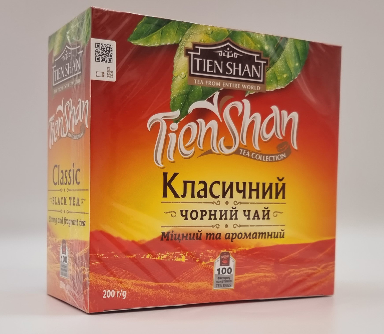 Чорний чай "Тянь-Шань" Класичний 200 г/100пакетиків