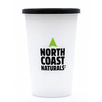 Бутылка Стакан North Coast Naturals, 400 мл - белый с черной крышкой