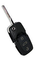Корпус викидного ключа для Audi під батарейку CR2032