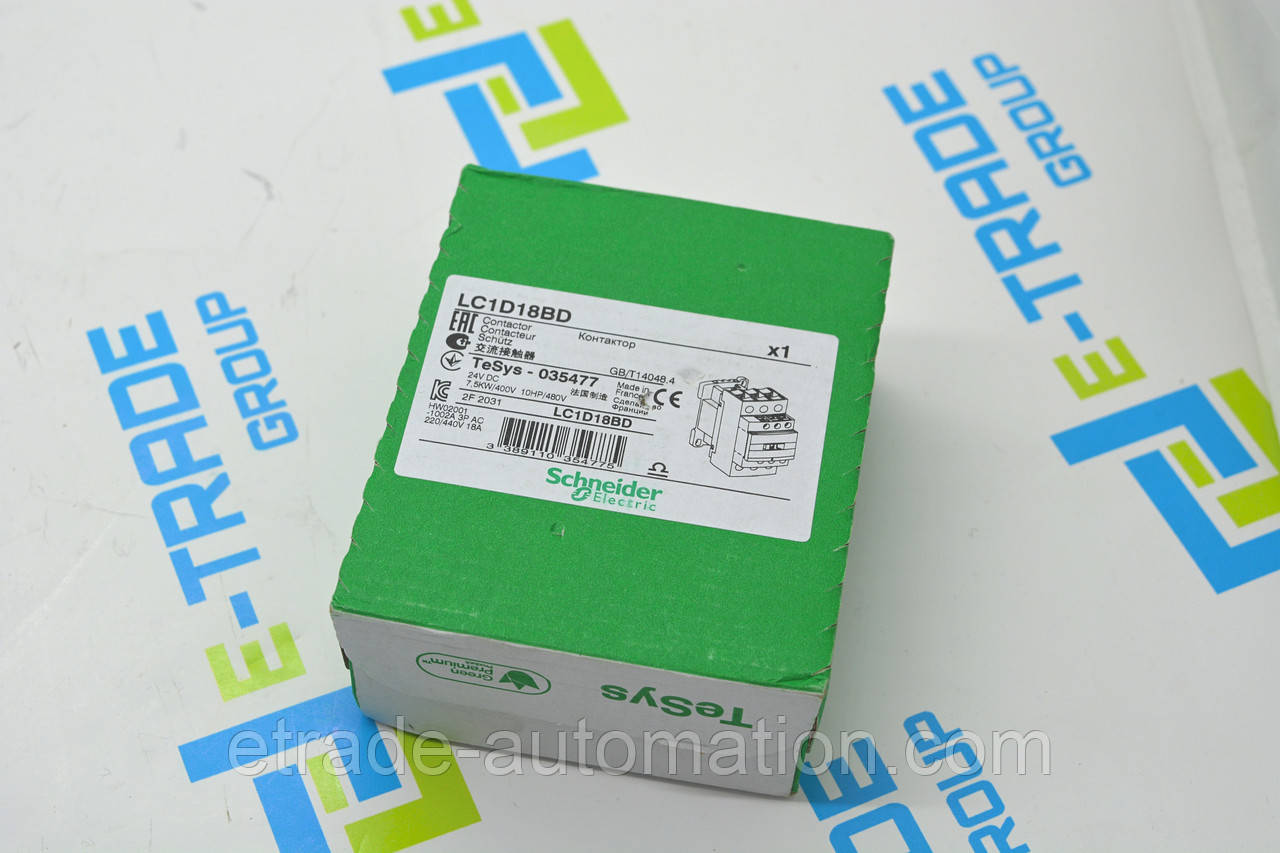 Контактори Schneider LC1D18BD