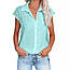 Жіноча блуза-рубашка з льону LL175 р46/48, фото 3