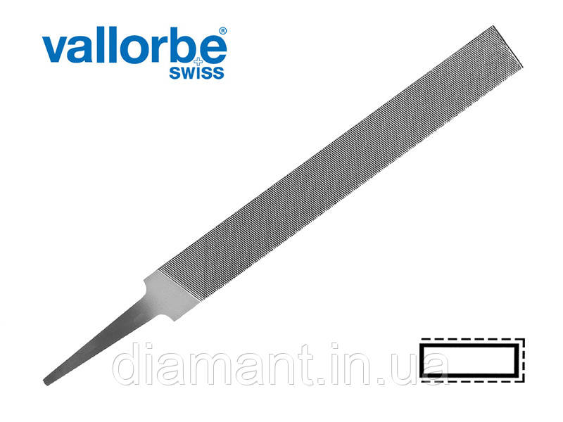 Напилок плоский VALLORBE LP1163-6/150 мм No3 (Швейцарія)