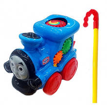 Каталка-паровозик з ручкою "Томас" топ