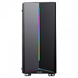 Корпус  для ПК 1stPlayer R6-A-3R1 Color LED Black без БЖ, фото 4