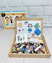 Розвиваюча іграшка "Магнітний гардероб. Пори року" ТМ Lucy&Leo арт. LL179 топ